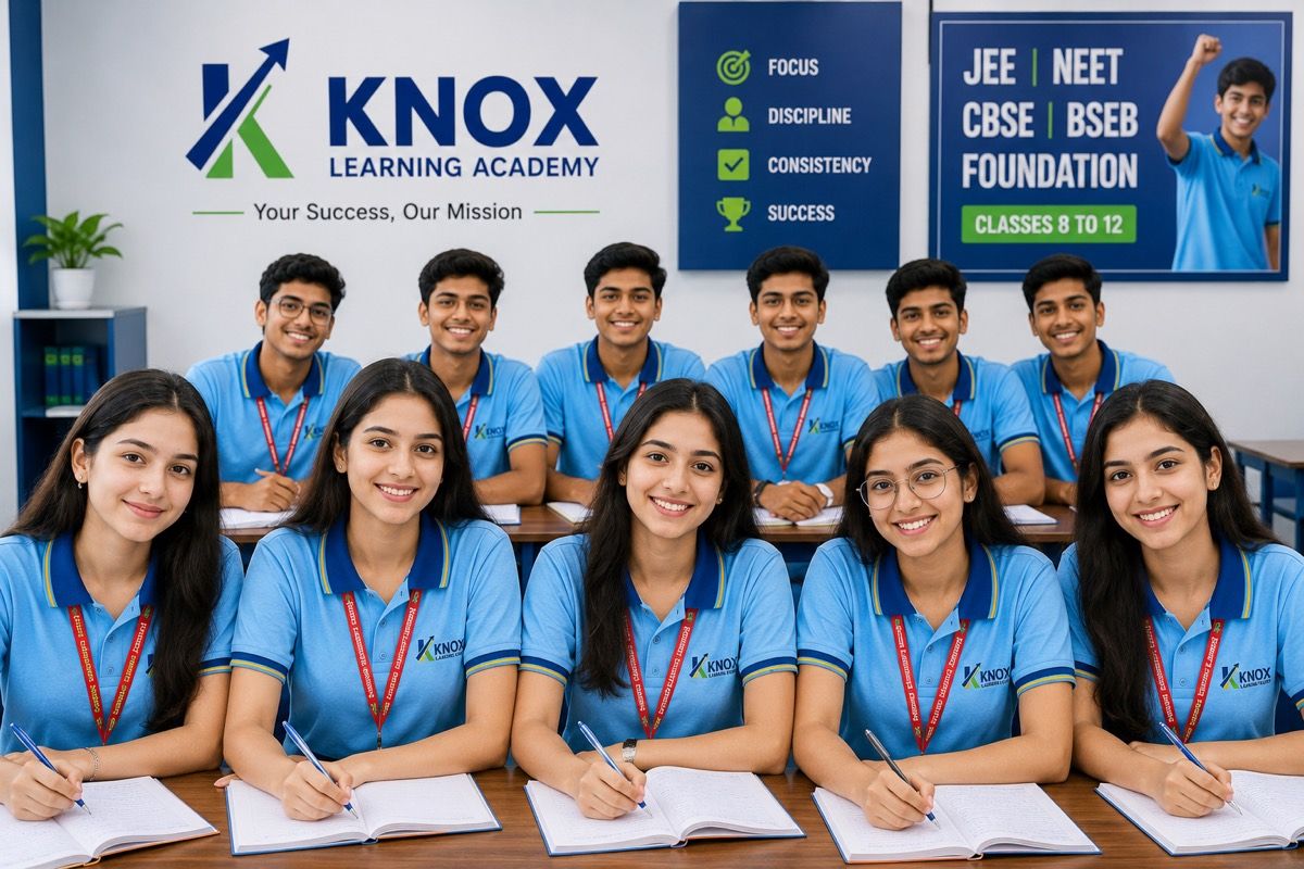 Knox Learning Academy students working at their desks in class